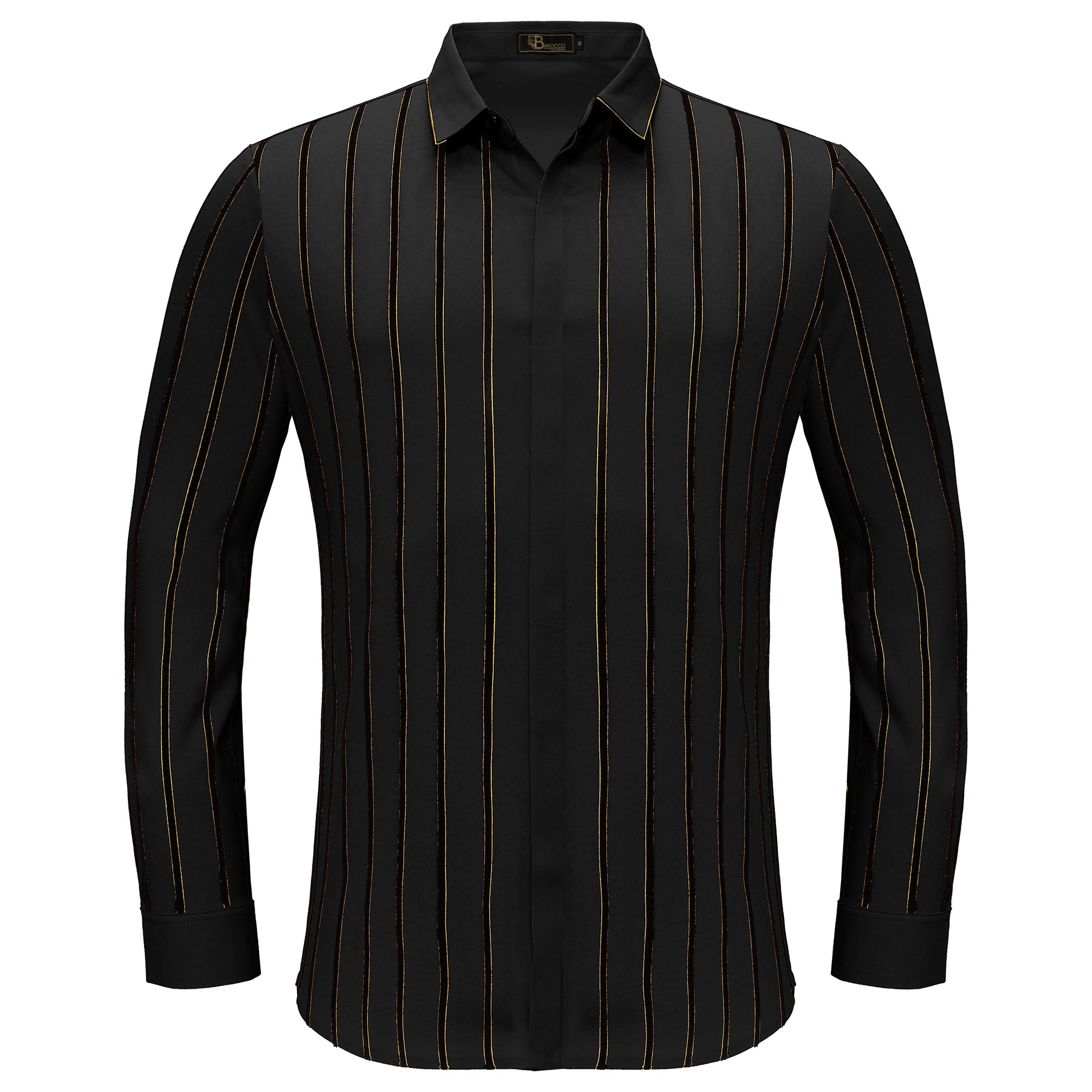 Boss Authority Button-Up Shirt BLACK - Dudes Boutique