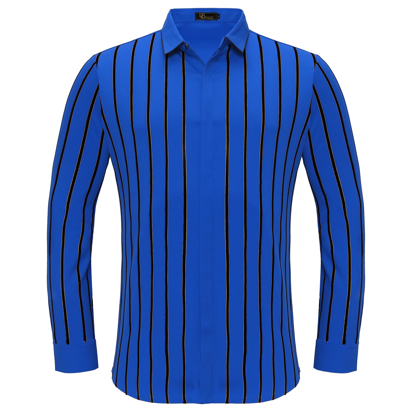Boss Authority Button-Up Shirt ROYAL - Dudes Boutique
