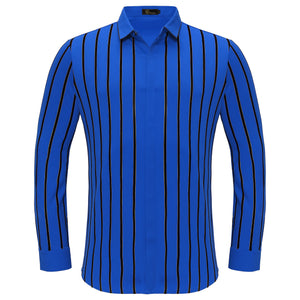 Boss Authority Button-Up Shirt ROYAL - Dudes Boutique
