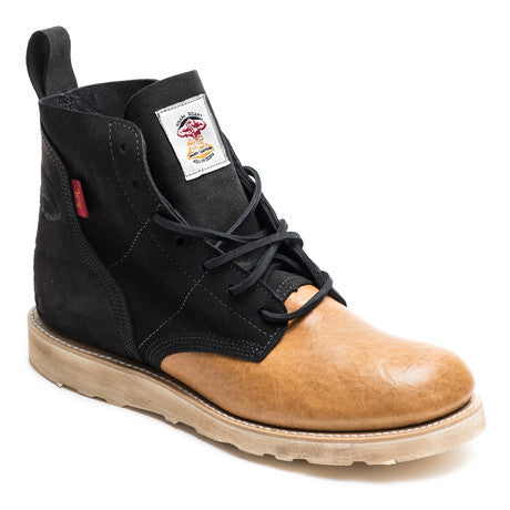 Gorilla USA Black Suede Wheat Leather Chukka Boots - Dudes Boutique