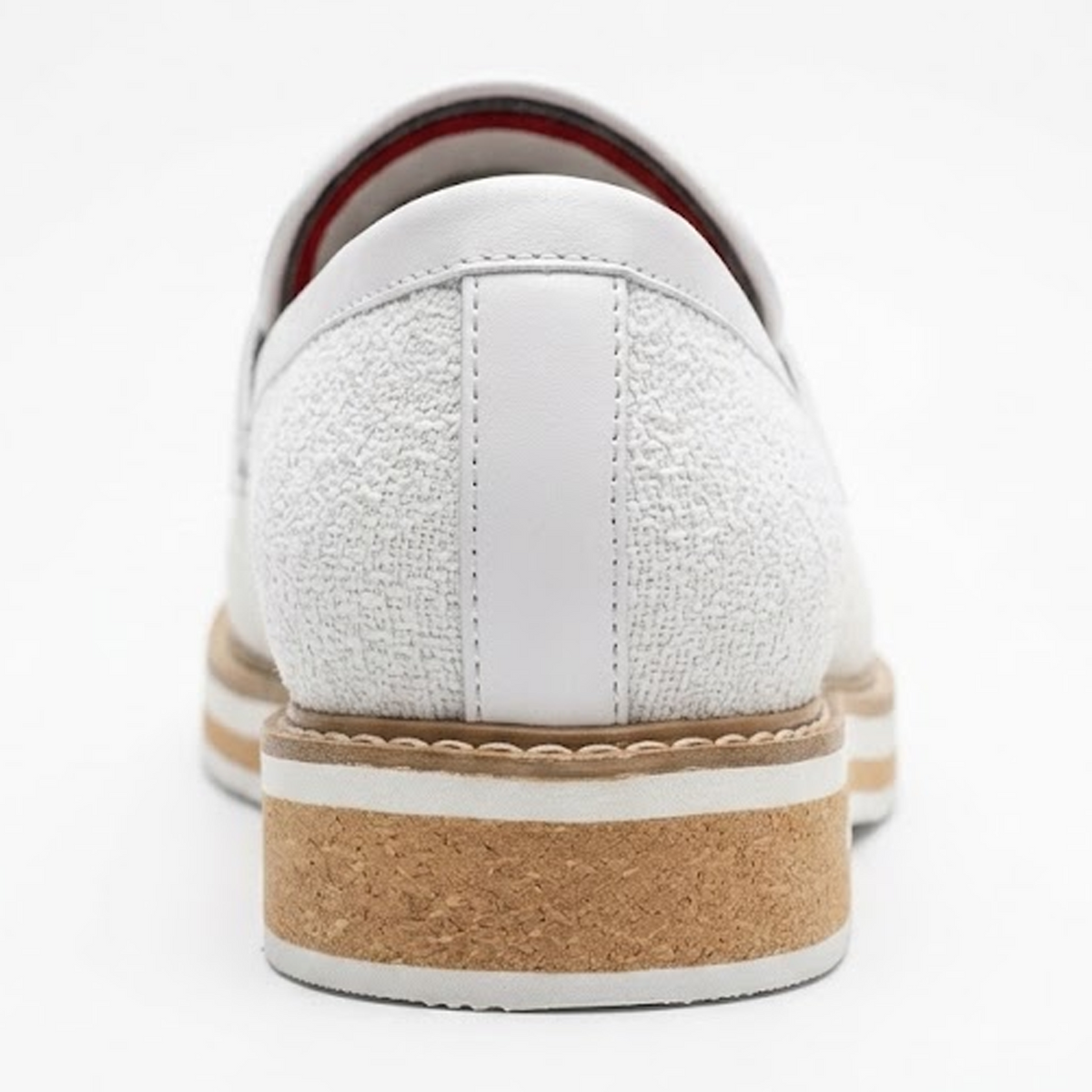 The Ashford Light Knit loafers in white sand