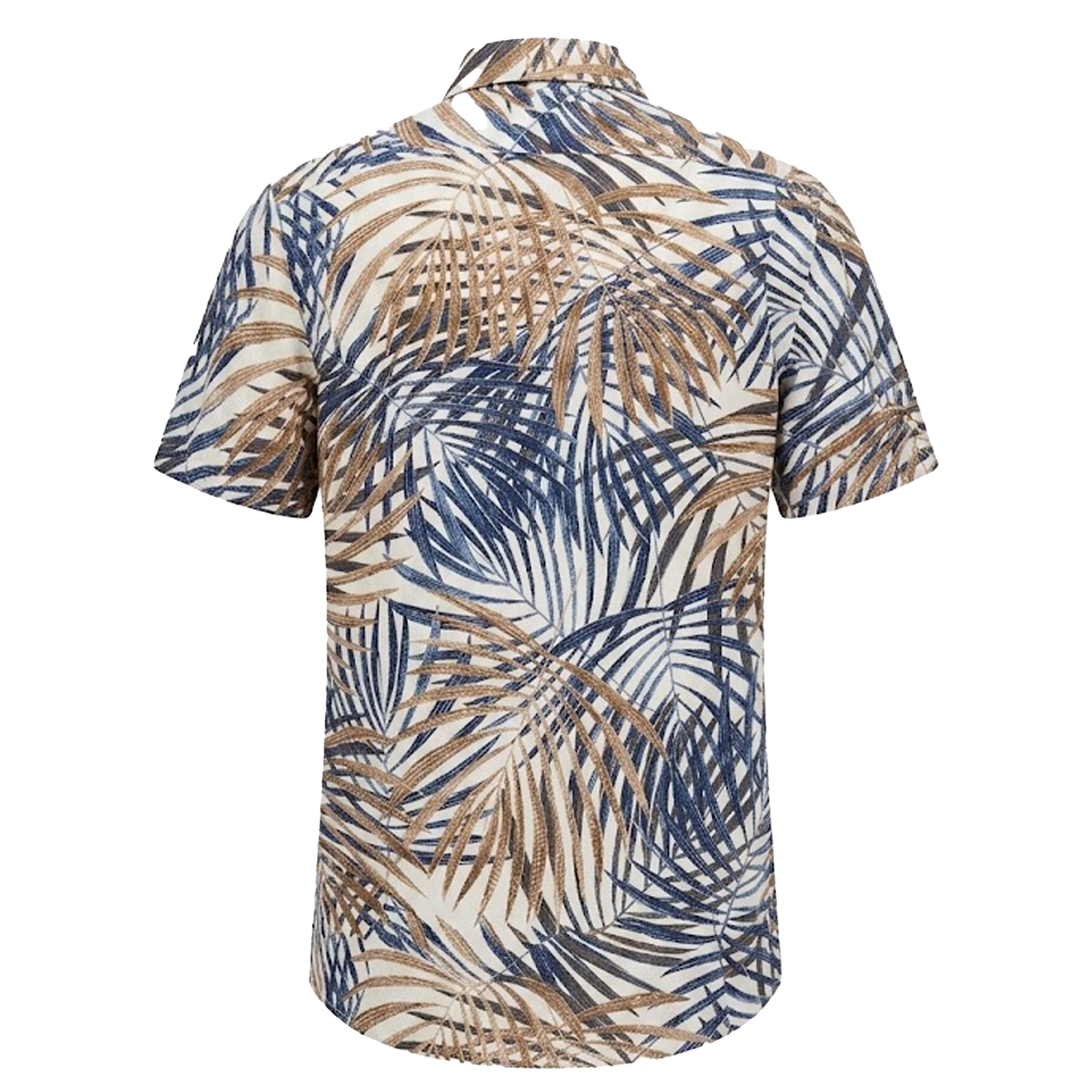 Suslo Couture Palm Wrinkle Free Waffled Shirt