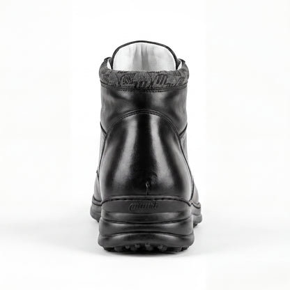 Mauri 18653 Black/Grey Genuine Baby Crocodile/Nappa High Top Sneakers