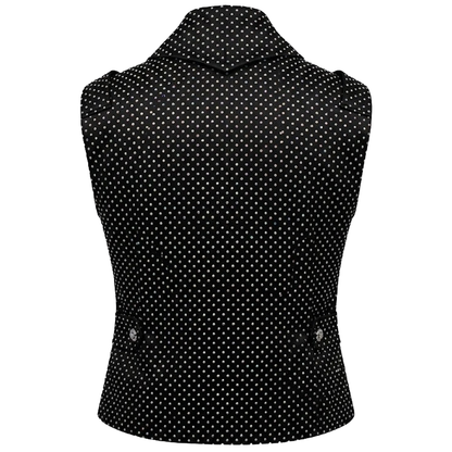 Angelino Crystal Obsidian Monarch vest with crystal detailing