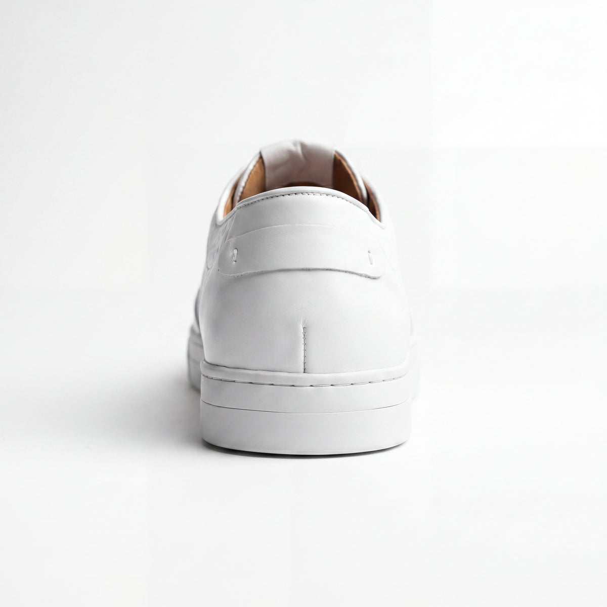Giovanni Timo White Embossed Crocodile Sneakers