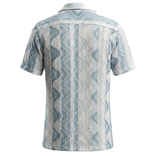 Suslo Couture Mint Lace Shirt