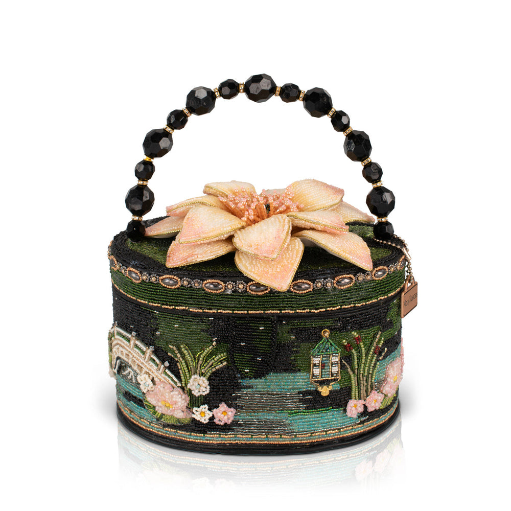 Mary Frances Floating Lotus Top Handle Handbag