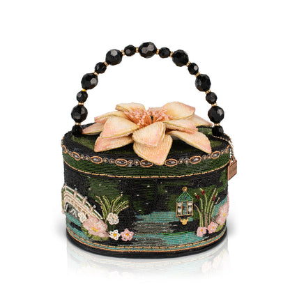 Mary Frances Floating Lotus Top Handle Handbag