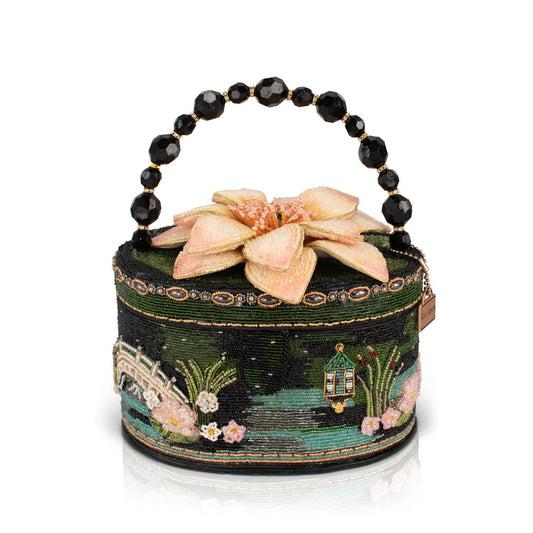 Mary Frances Floating Lotus Top Handle Handbag