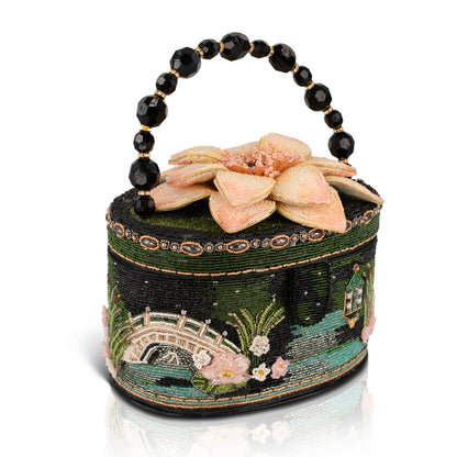 Mary Frances Floating Lotus Top Handle Handbag