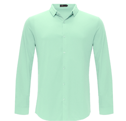 Barocco Ascend Stretch Shirt MINT - Dudes Boutique