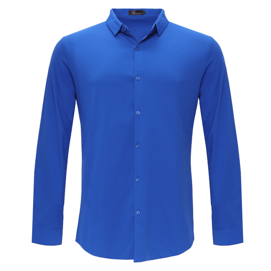 Barocco Ascend Stretch Shirt ROYAL - Dudes Boutique