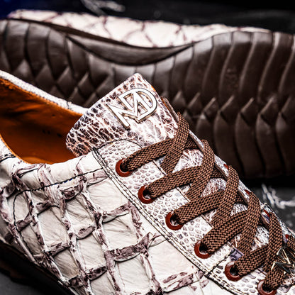 Marco Di Milano Batistini Newspaper piarurcu fish and ostrich leg sneakers