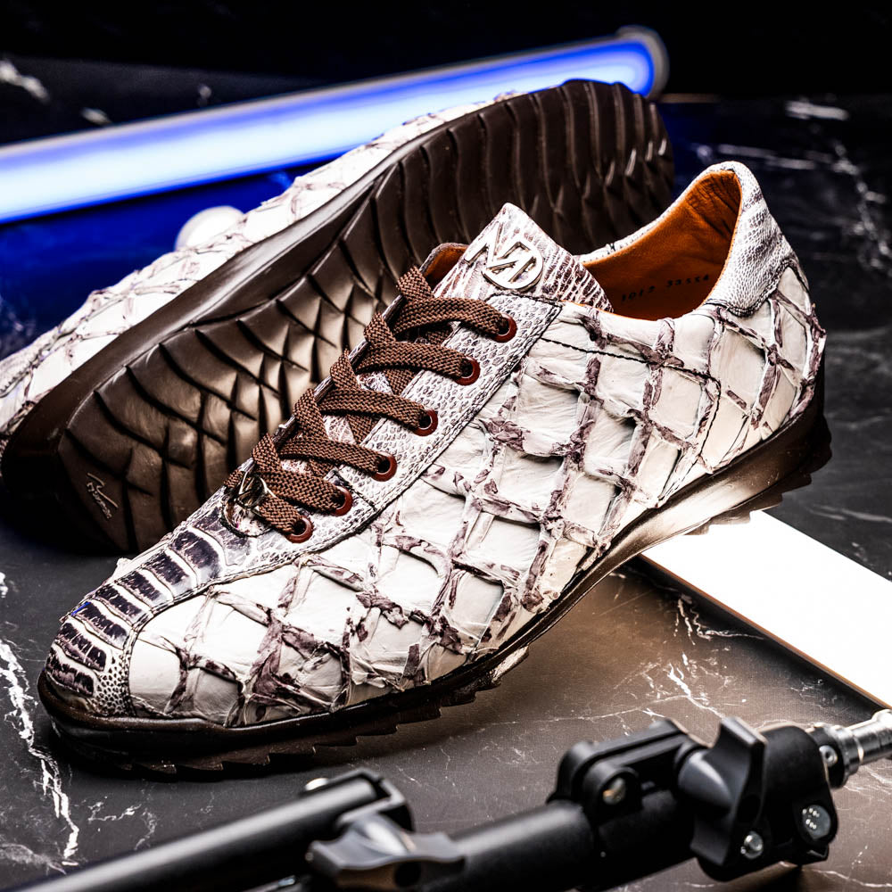 Marco Di Milano Batistini Newspaper piarurcu fish and ostrich leg sneakers
