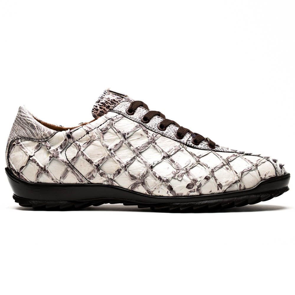 Marco Di Milano Batistini Newspaper piarurcu fish and ostrich leg sneakers