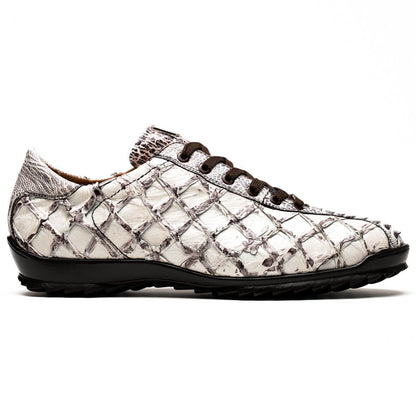 Marco Di Milano Batistini Newspaper piarurcu fish and ostrich leg sneakers