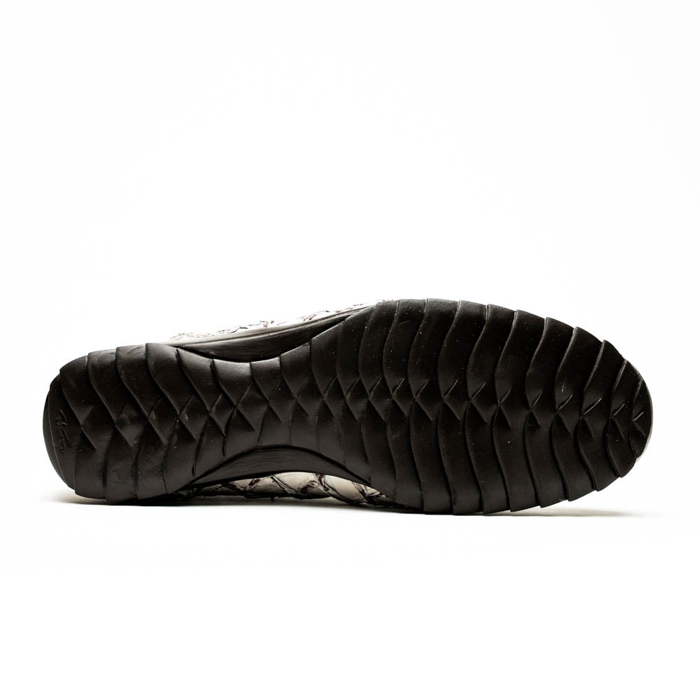 Marco Di Milano Batistini Newspaper piarurcu fish and ostrich leg sneakers