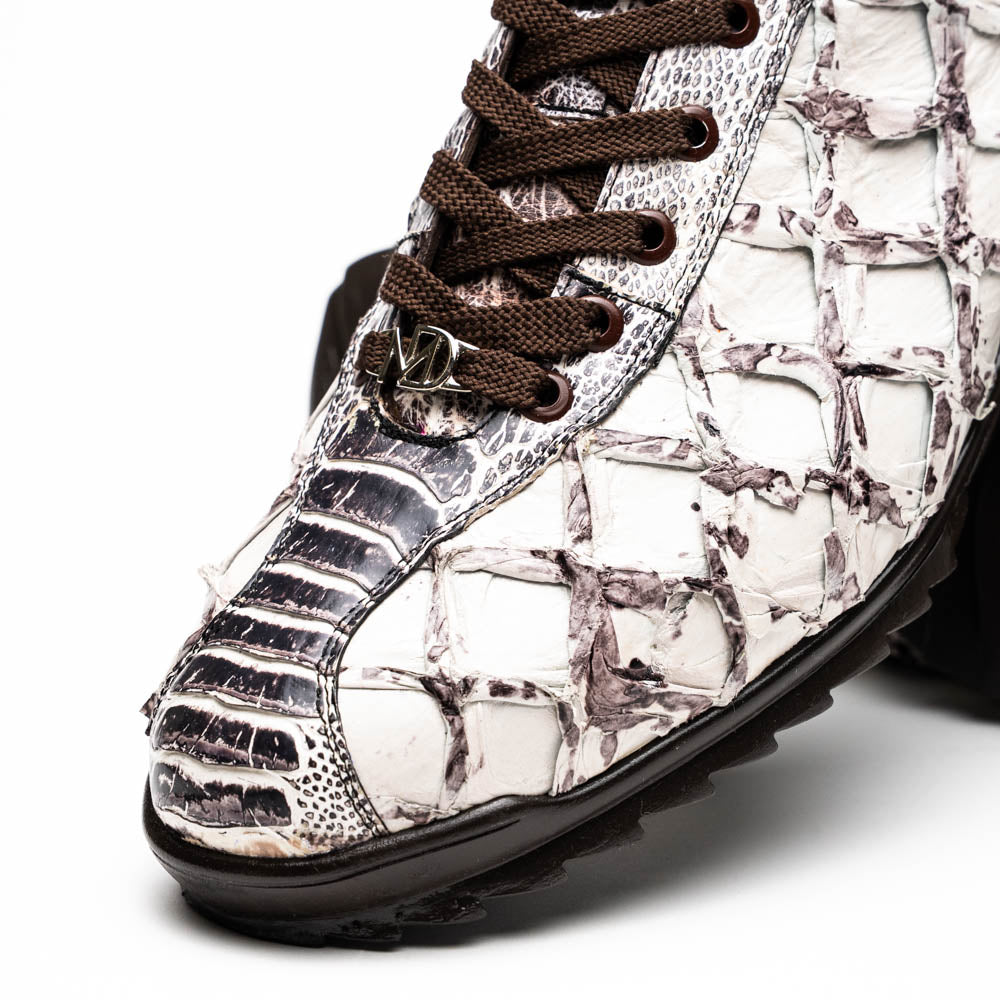 Marco Di Milano Batistini Newspaper piarurcu fish and ostrich leg sneakers