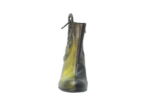 Papucei Ladies Olive Leather Ankle Boots - Dudes Boutique