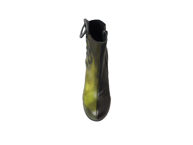 Papucei Ladies Olive Leather Ankle Boots - Dudes Boutique