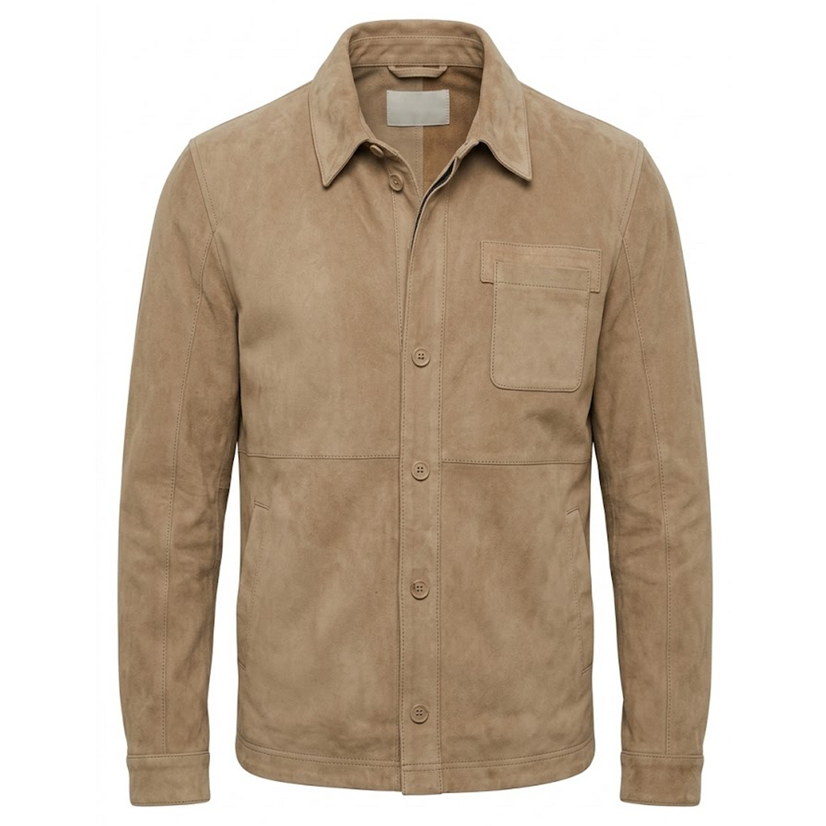 Mauritius Jardon RF Suede Leather Jacket - Camel