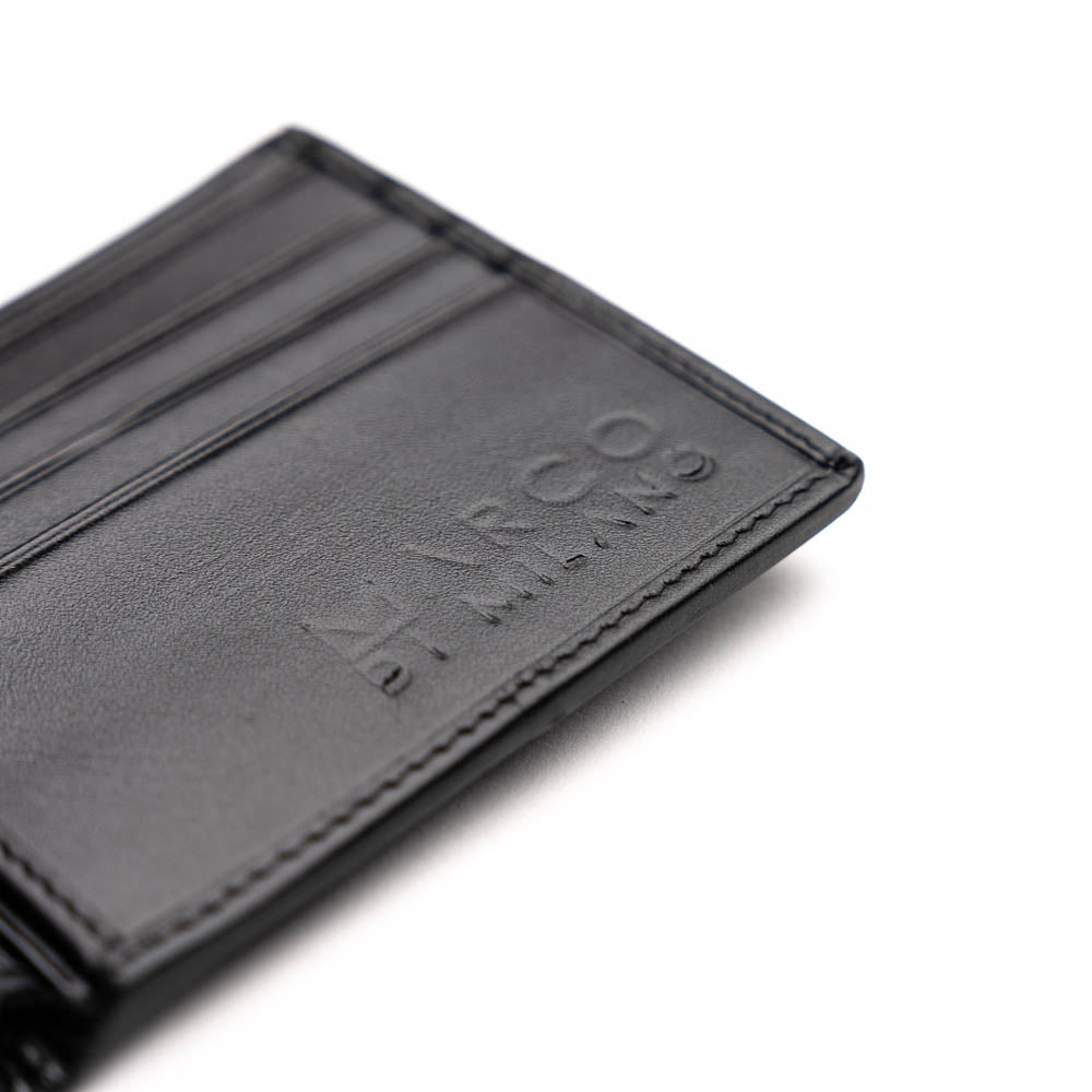 Marco Di Milano Stingray Bi-Fold Wallet Black / White - Dudes Boutique