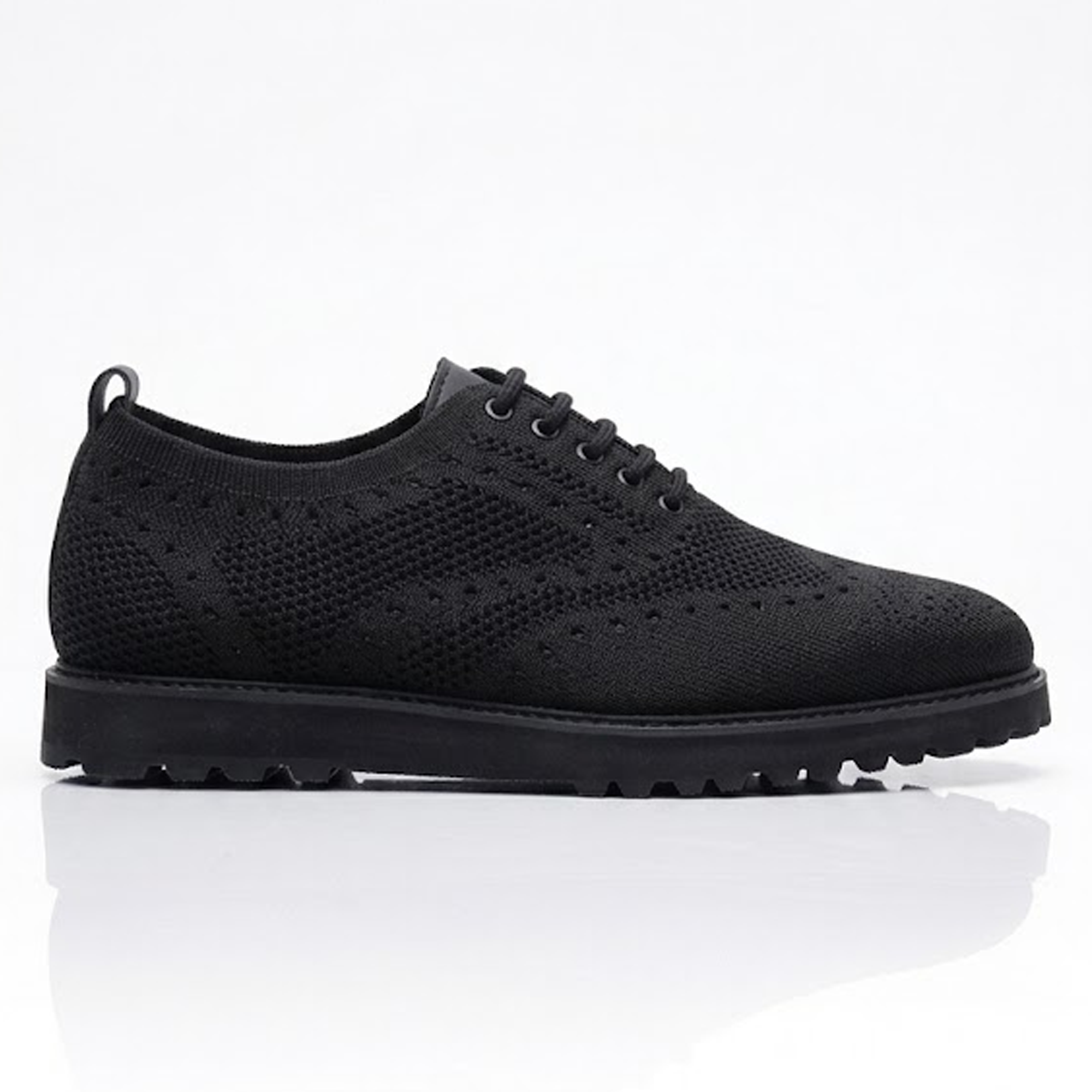 Tayno Black Perforated Sneakers