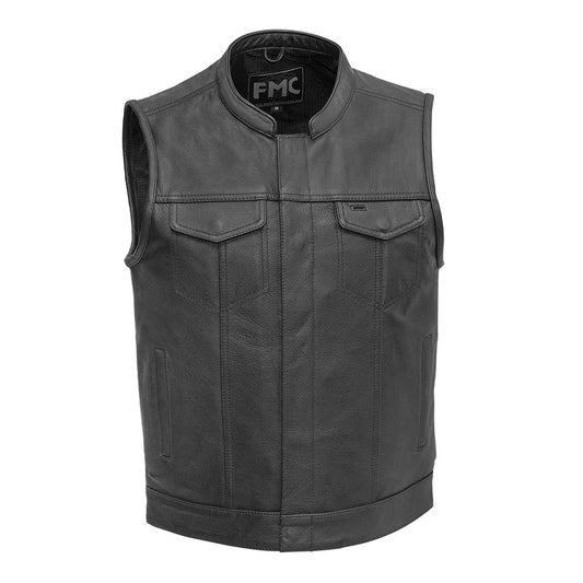 FMG Blaster Men's Leather Motorcycle Vest