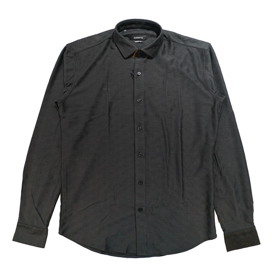 Johnny Q Men's 539 Black Textured Button-Up Shirt - Dudes Boutique