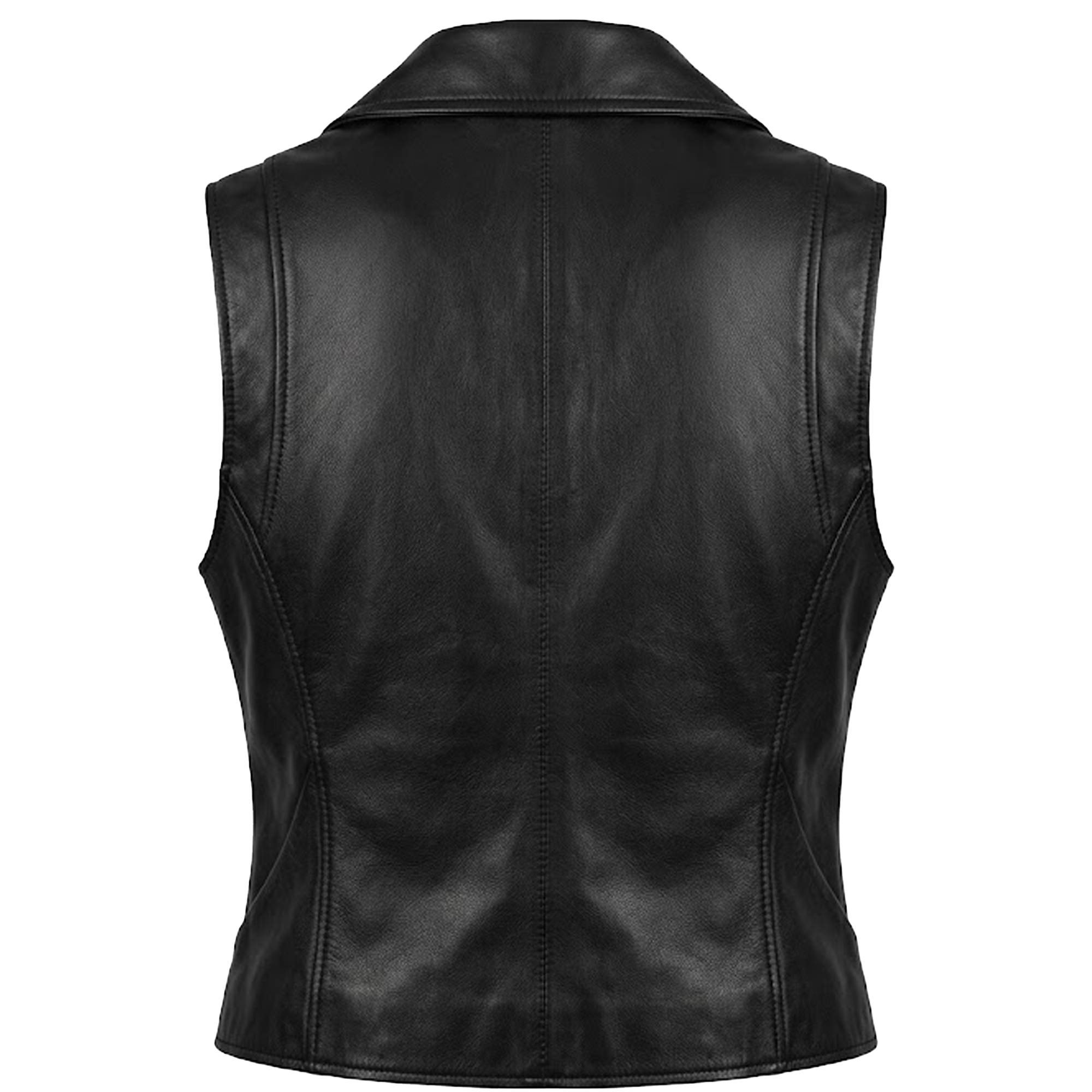 Kashani Women's Black Lambskin Leather Vest