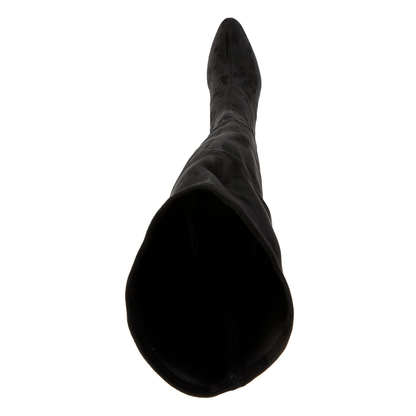 Jeffrey Campbell Parisah Black Suede Over-the-Knee Boot