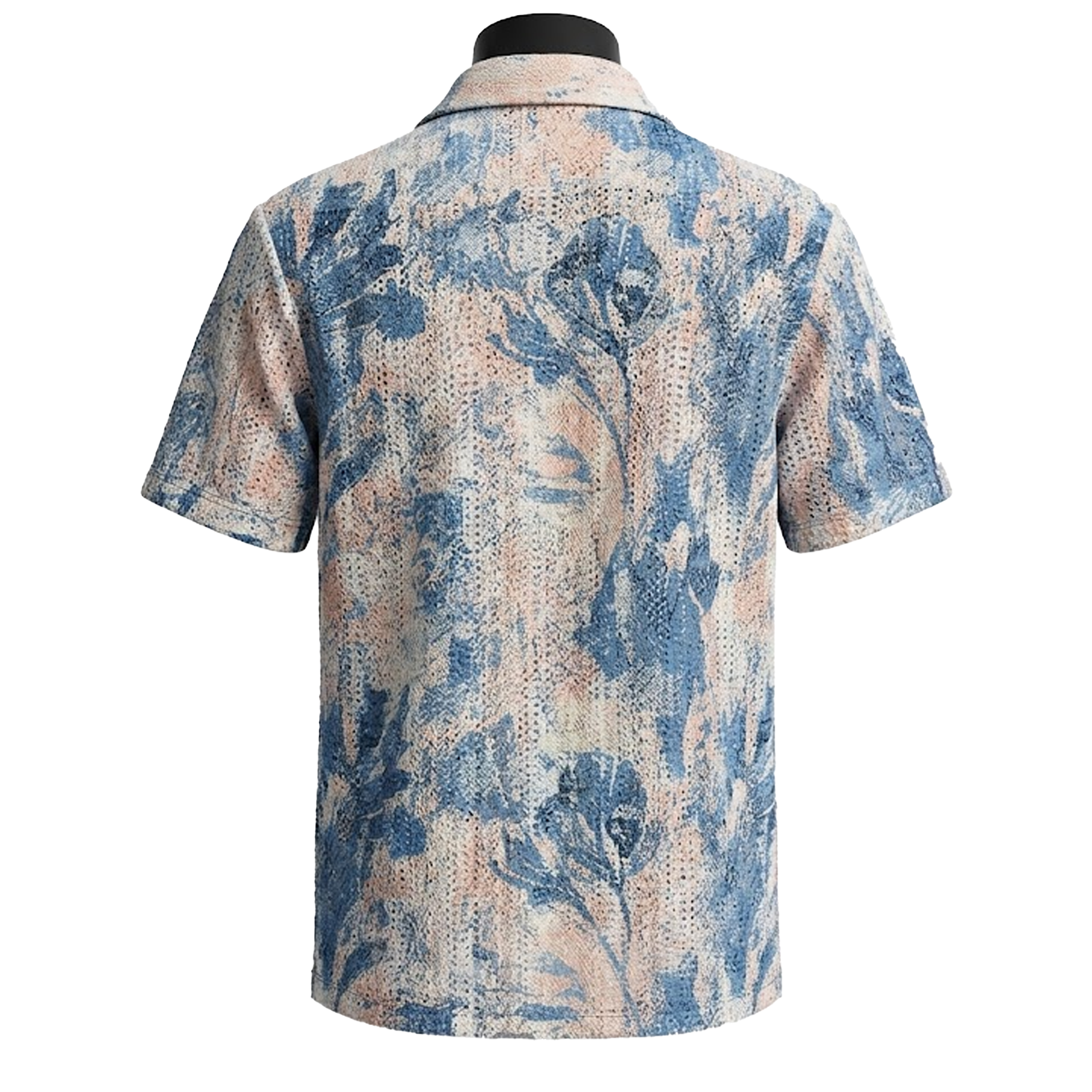 Suslo Couture Blue Lace Shirt