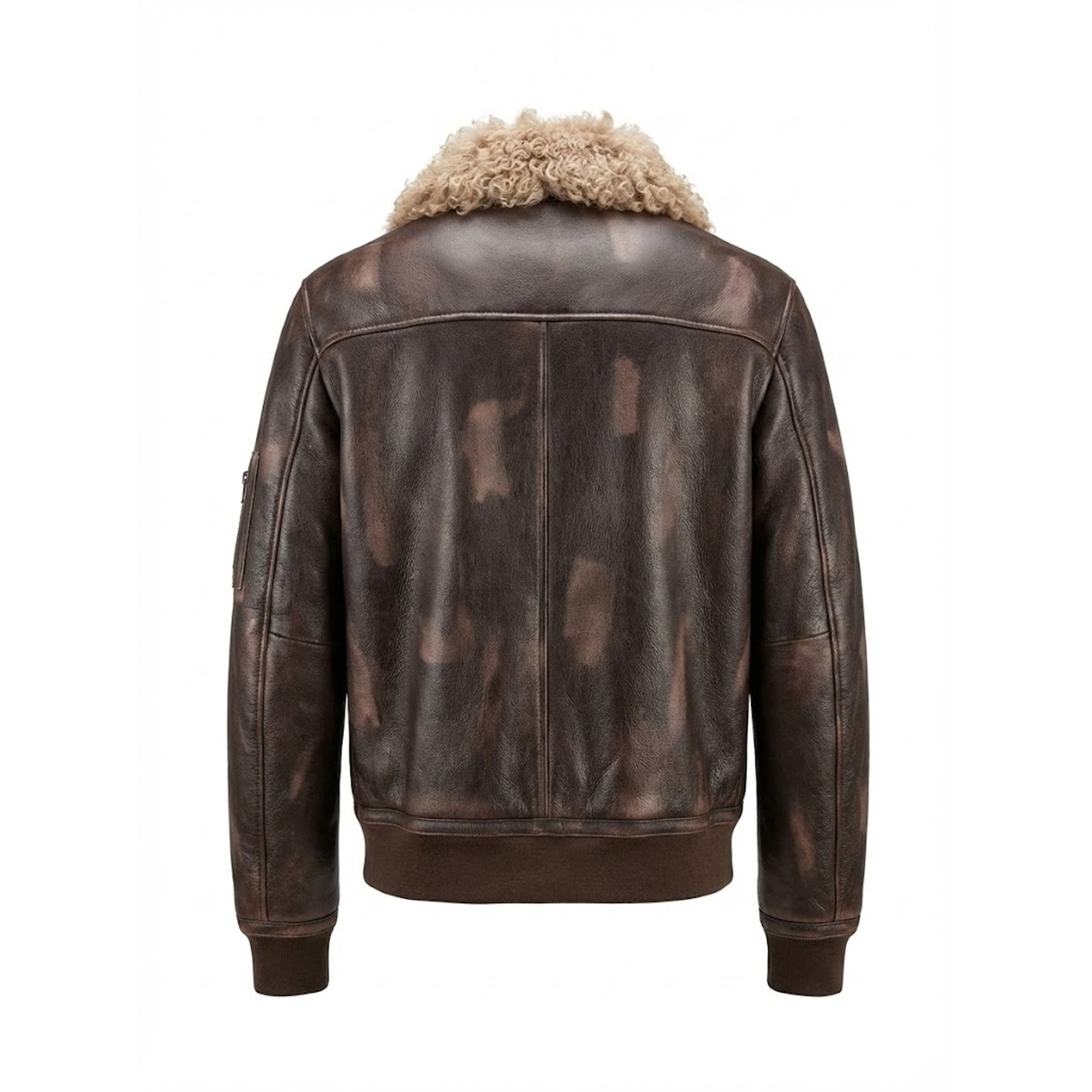 Kashani Mongolian Lamb Lambskin Bomber