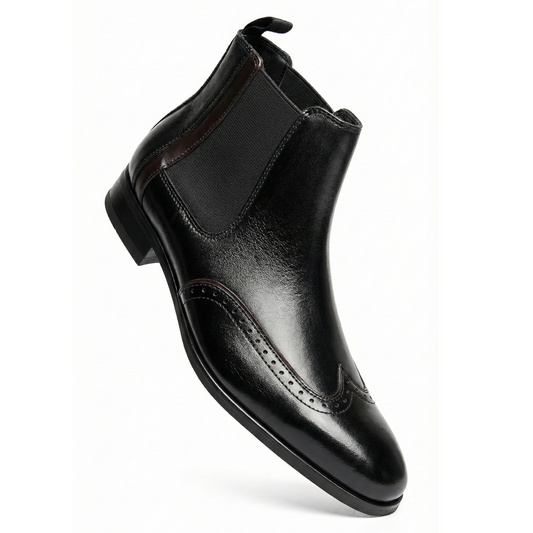 La Milano Arcadia Black/Cherry Leather Boot
