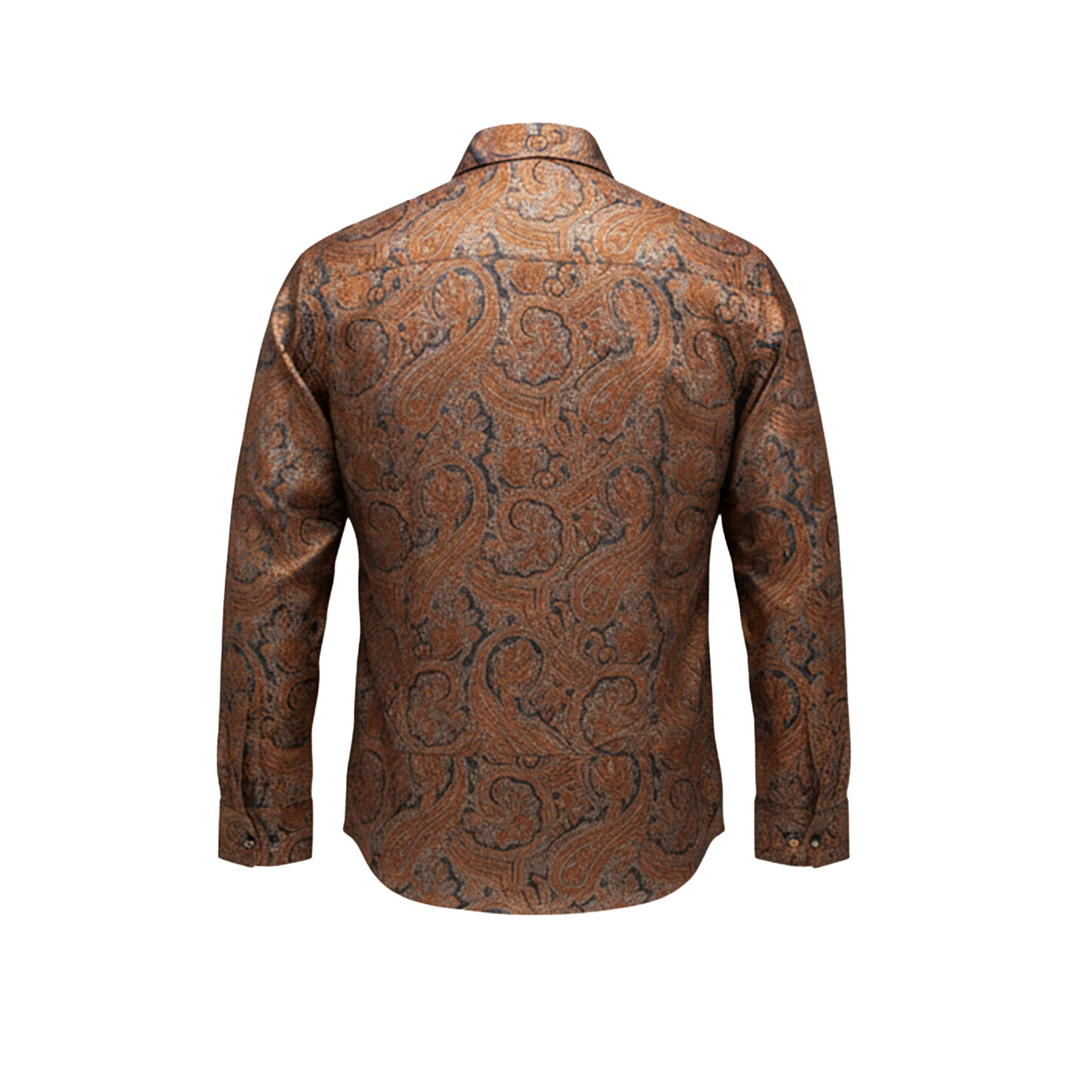 Leoni Bronze Paisley Button Up Shirt