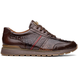 Marco Di Milano Brescia Brown Python & Calfskin Sneakers - Dudes Boutique