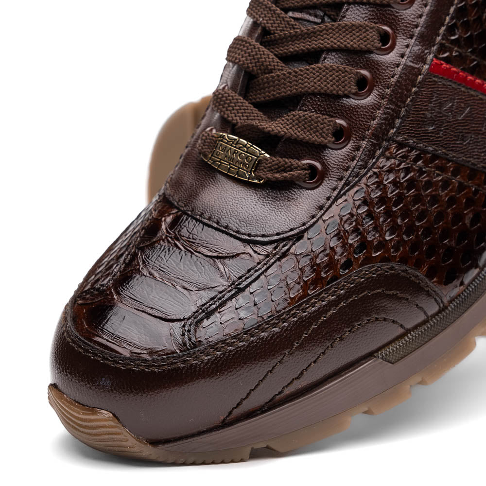 Marco Di Milano Brescia Brown Python & Calfskin Sneakers - Dudes Boutique