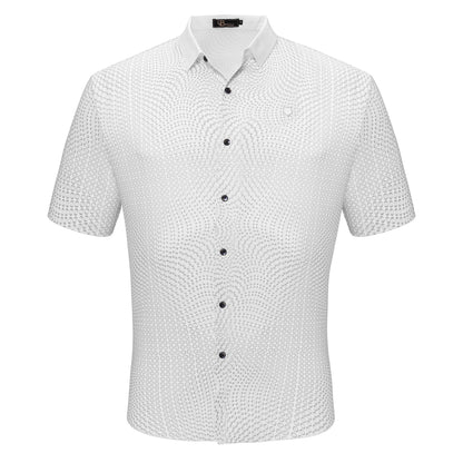 Dream Big Air-Soft Button-Up WHITE