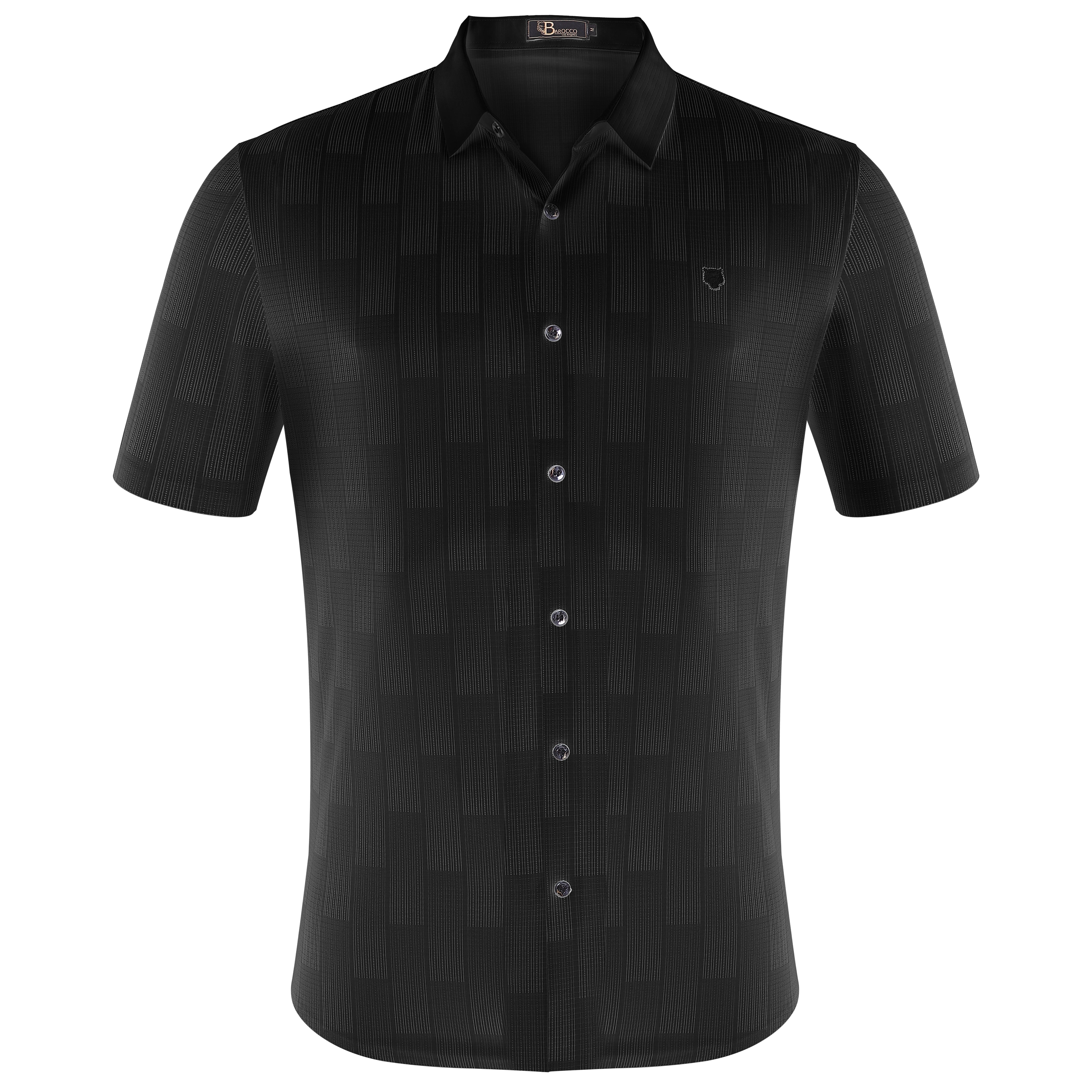 Command Chic Short-Sleeve Shirt BLACK