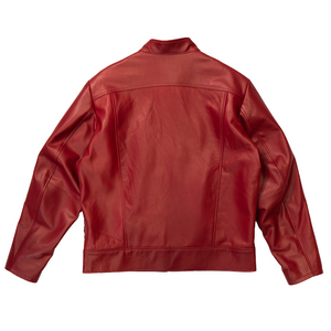 Kashani Red Persian Lamb Front Lambskin Jacket - Dudes Boutique