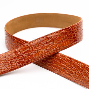 Marco Di Milano Caiman Crocodile Belt Honey - Dudes Boutique