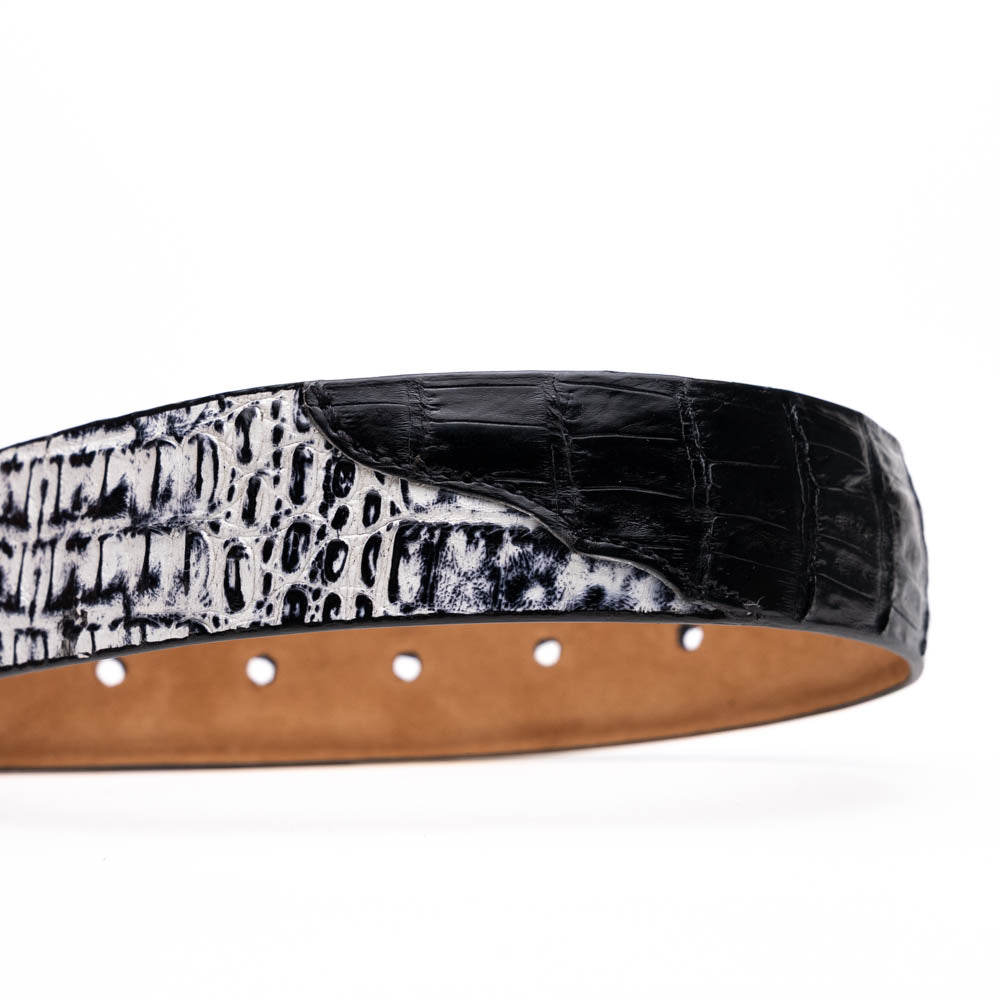 Marco Di Milano Caribe Belt Black / Newspaper