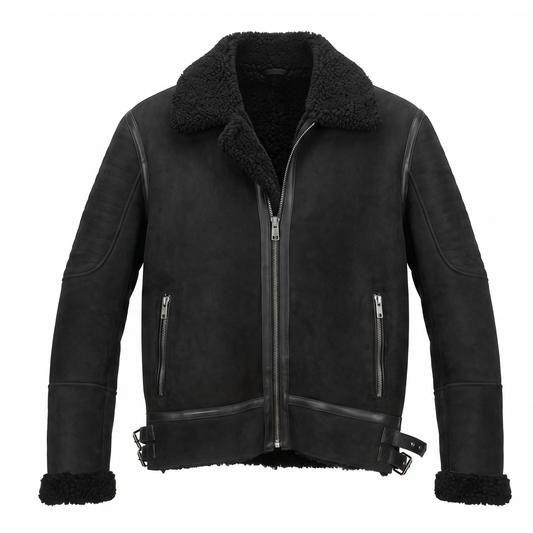 Kashani ID Men's Black Shearling Jacket