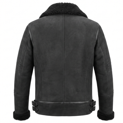 Kashani ID men's black shearling jacket