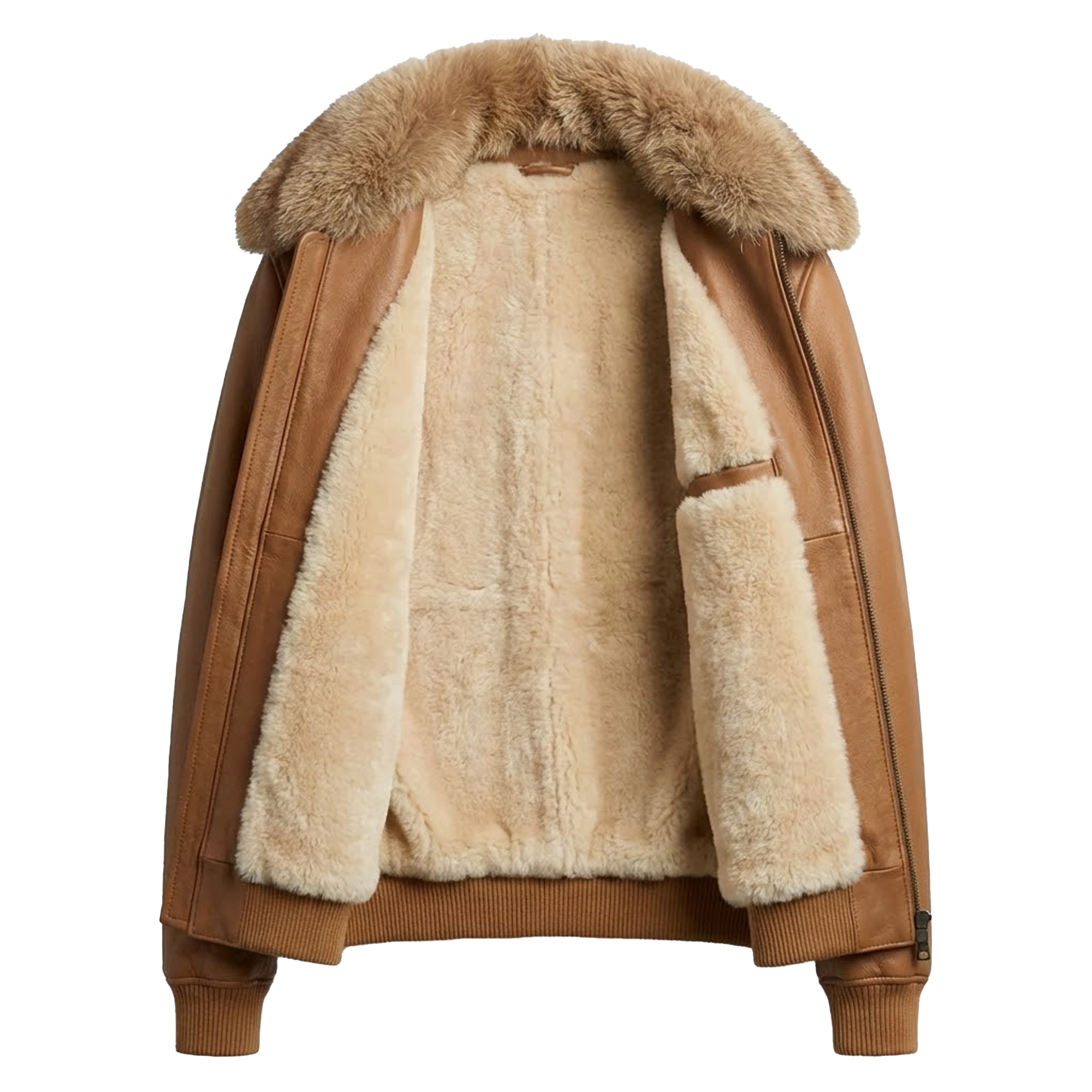 21495 Men's Cognac Shearling