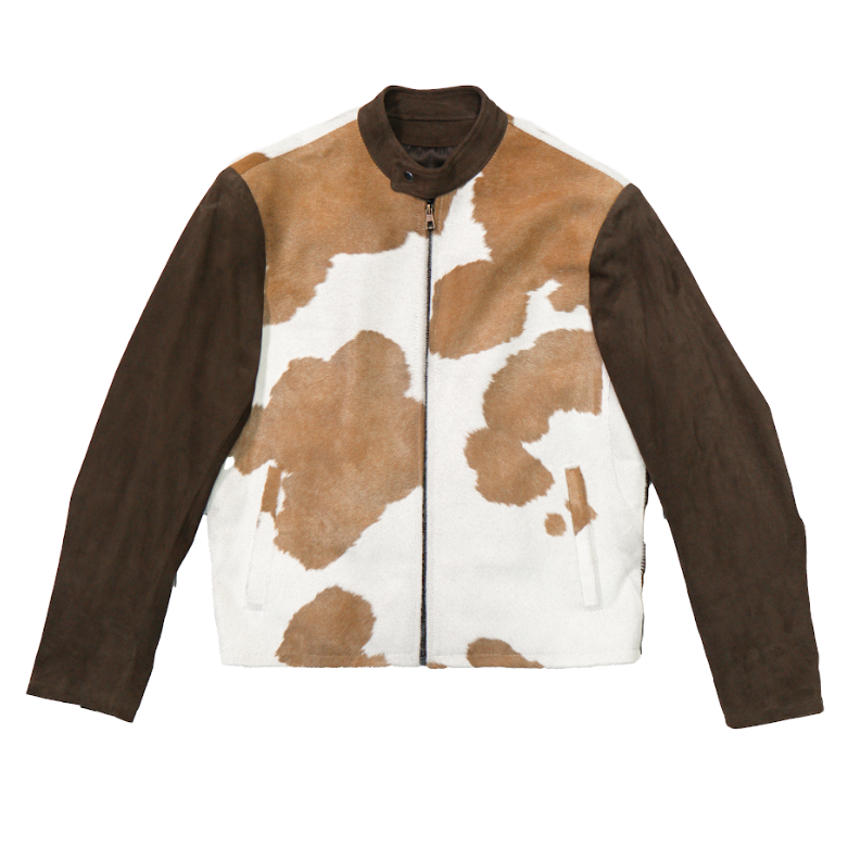 Kashani Brown Pony Hair Suede Jacket - Dudes Boutique