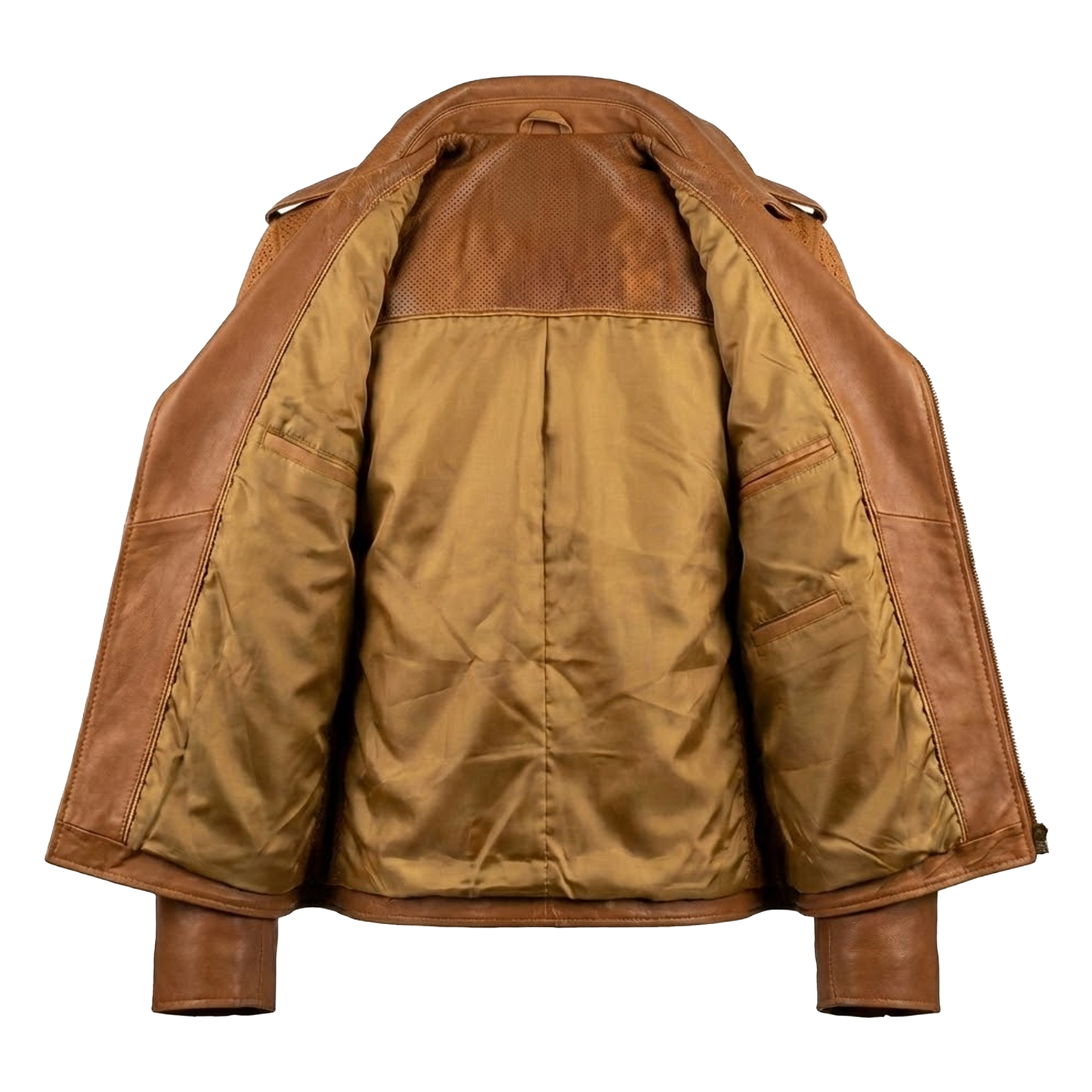 Kashani ID Men's Suede Scales Lambskin Leather Biker Jacket