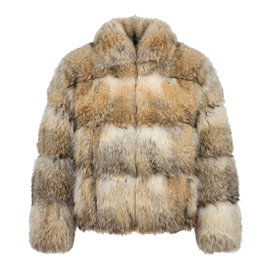 Kashani Men's Natural Coyote Fur Coat