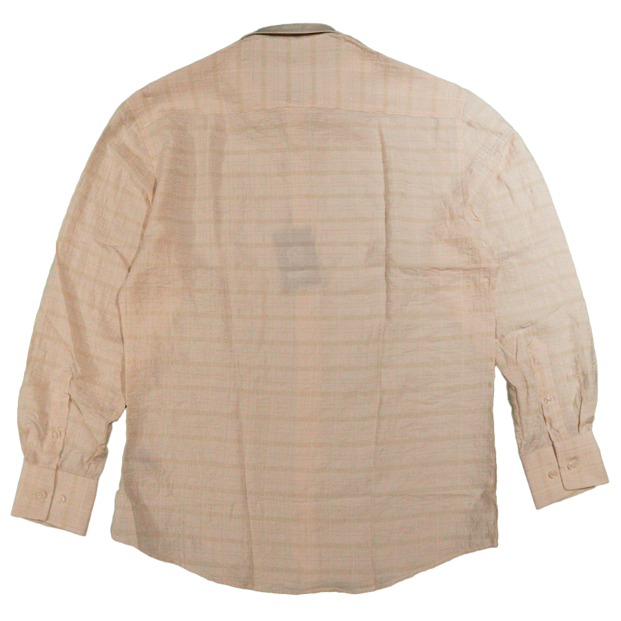 Bespoke Moda Beige Waffle Button Up Shirt - Dudes Boutique