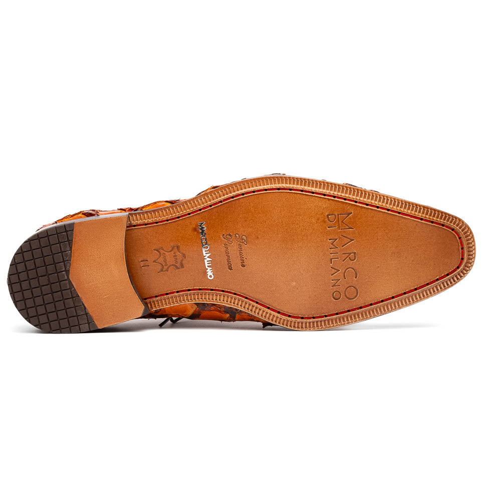 Marco Di Milano Criss Brandy Pirarucu Oxford Dress Shoes - Dudes Boutique